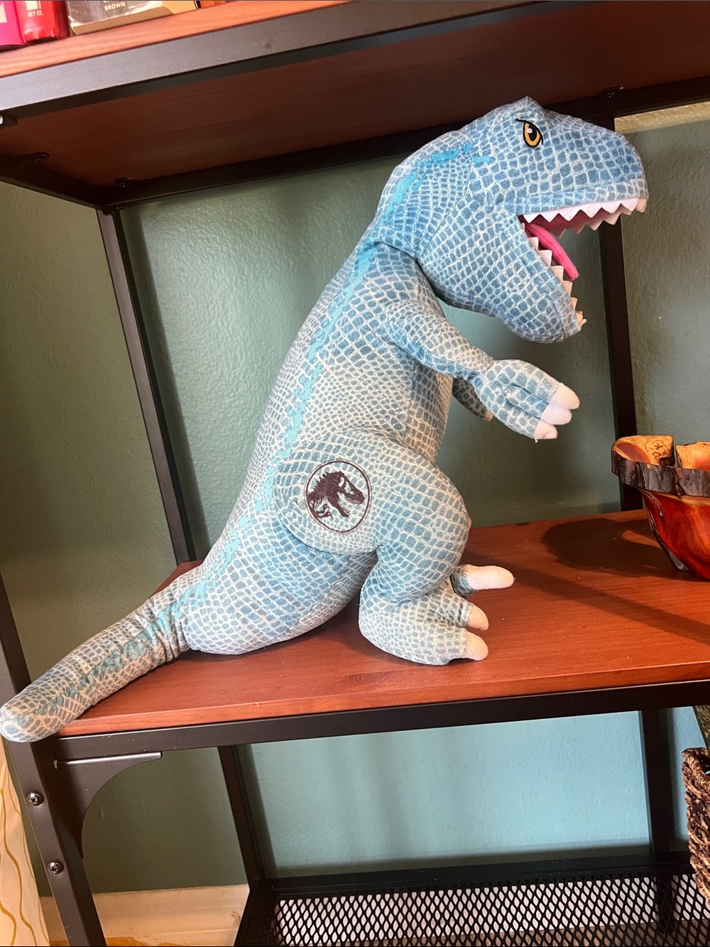 Jurassic World Blue Raptor 18” stuffed animal